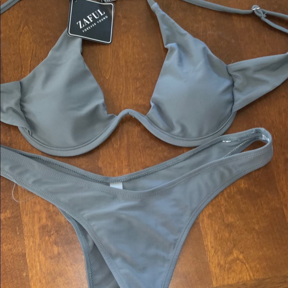 Grey bathing suit